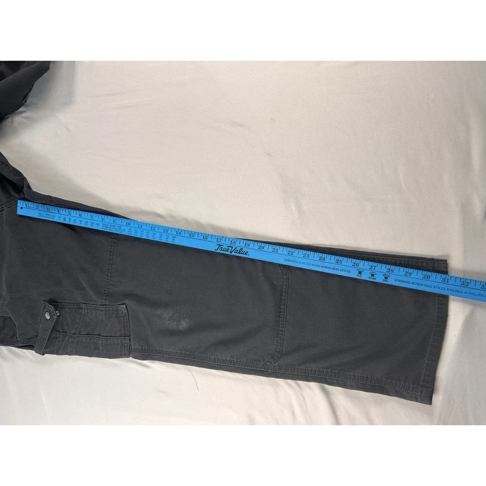 Carhartt Relaxed Fit Cargo Work Pants‎ Mens 36x32 Black Ripstop Utility Outdoor